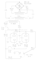 Page D Diagram and Parts List for 1667-0  Briggs and Stratton Generator